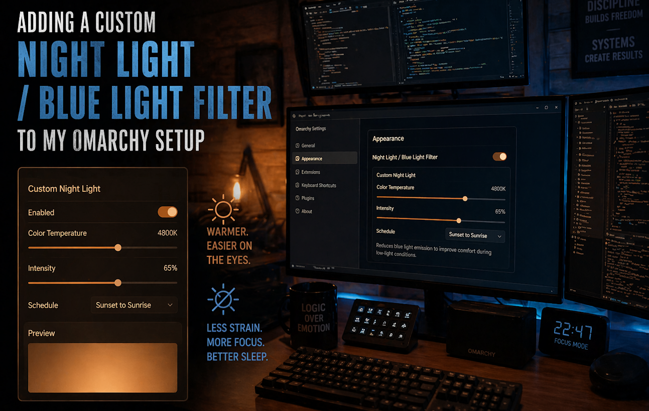 Configuring Night Light on Omarchy… and Why It Matters